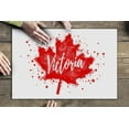 thumbnail image 3 of Victoria, British Columbia, Canada, Maple Leaf, Watercolor (19x27 inches, Premium 500 Piece Jigsaw Puzzle for Adults and Family, Made in USA), 3 of 4