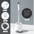 thumbnail image 6 of Toilet Brush and Holder,Stainless Steel Toilet Bowl Cleaning Brush Set,Under Rim Lip Brush and Storage Caddy for Bathroom, 6 of 7