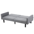 thumbnail image 2 of 70.4" Folding Futon Sofa Bed Convertible Sectional Sleeper Couch(Gray), 2 of 7