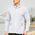 thumbnail image 2 of Mlzmgr Jackets for Men Full Zipper Lightweight Windbreaker with Pockets Running Outdoor Sports Casual Tops S-4XL, 2 of 8