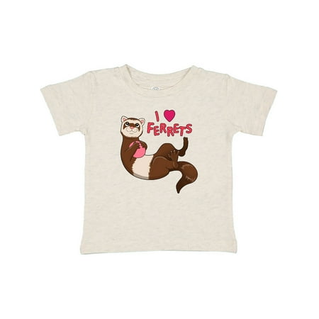 

Inktastic I Love Ferrets Gift Baby Boy or Baby Girl T-Shirt