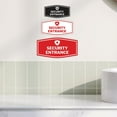 thumbnail image 6 of Signs ByLITA Fancy Security Entrance Sign (Black /Gold) - Small, 6 of 8