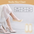 thumbnail image 3 of No Show Socks Women, 8 Pairs Ladies Invisible Sock, Non Slip Ultra Low Cut Liner Boat Loafer Sock, Cotton Breathable Footsies Shoe Socks for Loafers Flats Pumps Trainers UK 4.5-7, 3 of 7