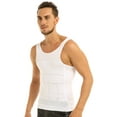 thumbnail image 4 of Kaerm Men's Seamless Compression Shirt Body Slimmer Shapewear Undershirt Tank Top White XXL, 4 of 8