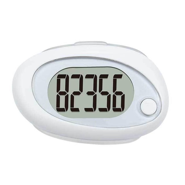 Radiance 3D FitBud Simple Step Counter Walking Pedometer with Clip Lanyard