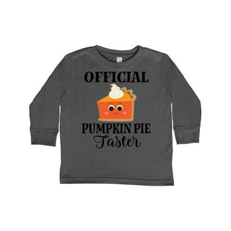 

Inktastic Thanksgiving Official Pumpkin Pie Taster Gift Toddler Boy or Toddler Girl Long Sleeve T-Shirt