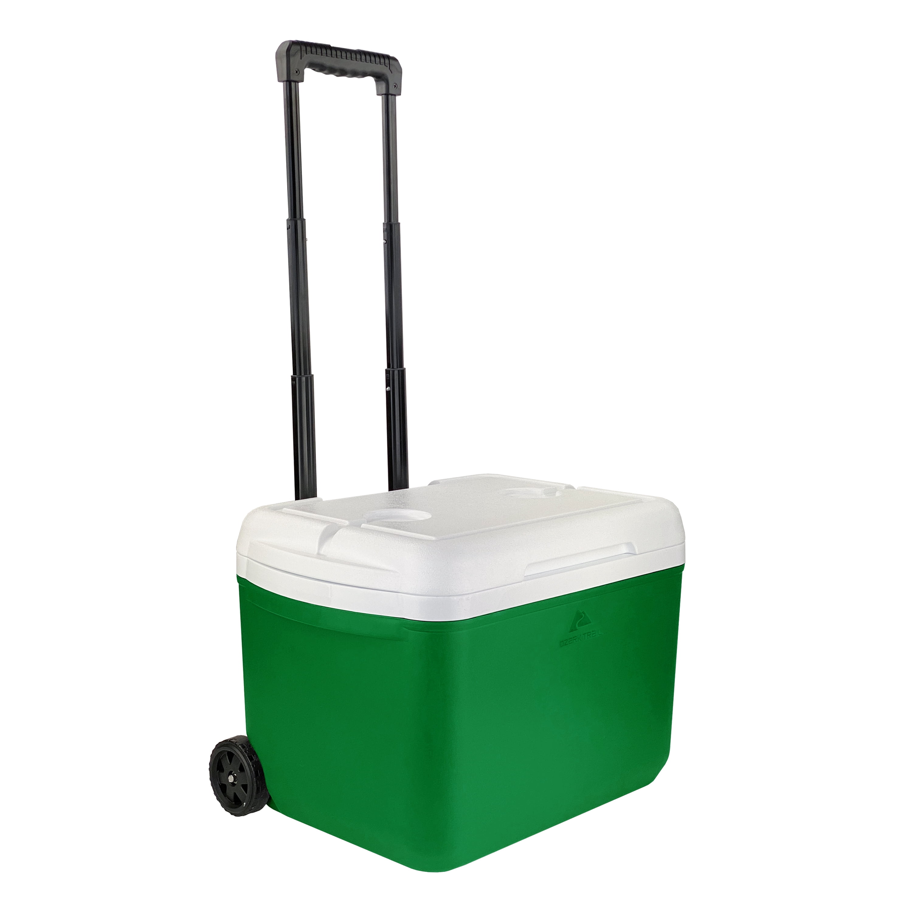 Ozark Trail 30 Quart Capacity Hard Side Wheeled Cooler, 42-Can, Bright Green