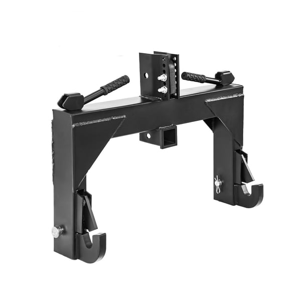 RVNI Tractor Attachments 3 Point Quick Hitch Adapter Attach for Category 1 & 2 Cat 1 Cat 2 Tractor Attachments  3000lb 2in Receiver