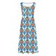 thumbnail image 5 of Bajo Vestido Pantalones Cortos Mujeres Casual Cuello Redondo Impresión Bolsillos sin Mangas Vestido Verano Vestido Corto para Mujeres Verano, 5 of 5