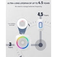 thumbnail image 4 of Longest 1300 Feet Wireless Doorbell with RGB Alarm Lighting,Battery-Powered IP66 Waterproof Design,60+Chimes & 5-Level Volume for Home/Apartment,4.5-Year Battery Life,White,FCC ID:YI6RL-33TX, 4 of 8