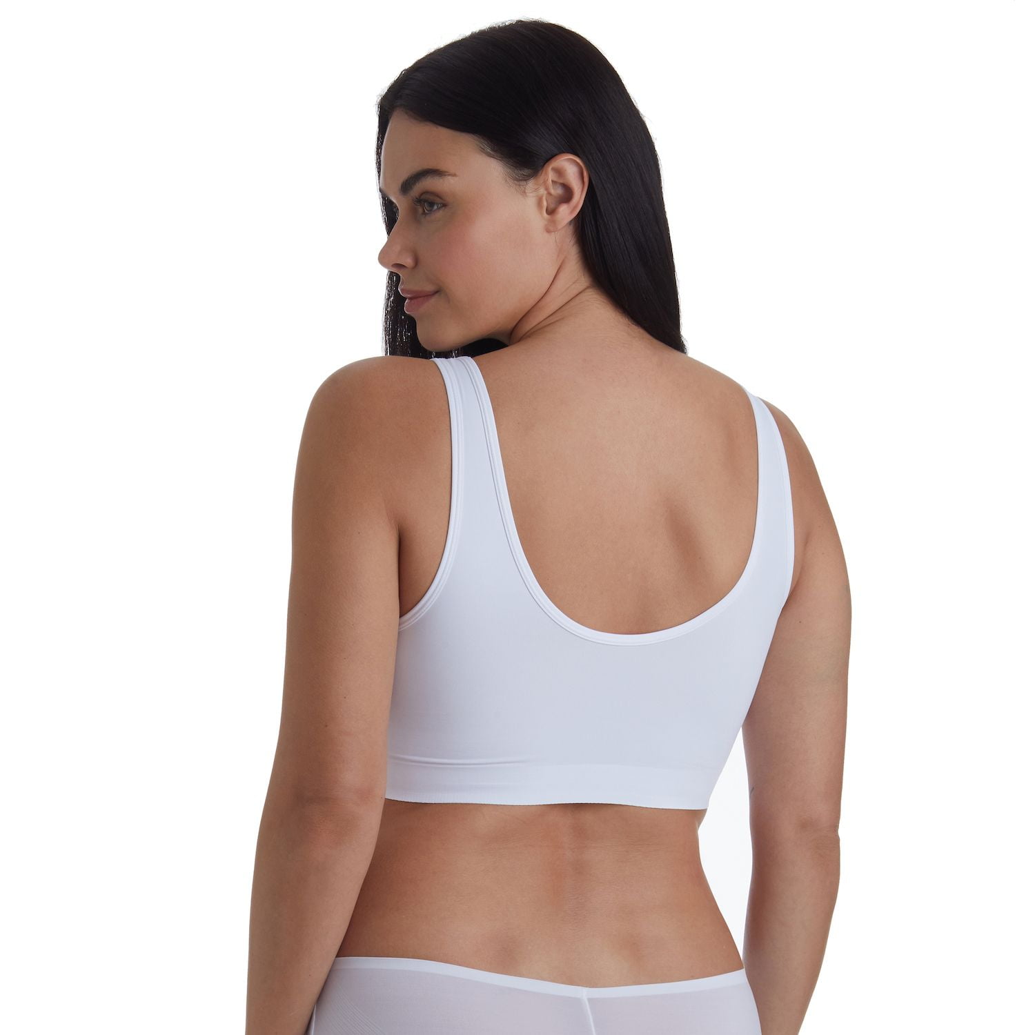 Women's Naomi & Nicole® Shapewear Lounge Bra 7511 Color: White Size: MEDIUM