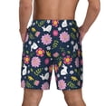 thumbnail image 3 of Xecao Floral Rabbit for Men's Swimming Trunks Swim Trunks Quick Dry Swim Shorts with Mesh Lining Funny Swimwear Bathing Suits, 3 of 9
