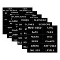 thumbnail image 1 of Magnetic Tool Box Organization Labels,Tool Chest Organizer Labels with Strong Magnets,Easy to Read Printing - Fits All Brands of Steel Tool Box Drawe, 1 of 7