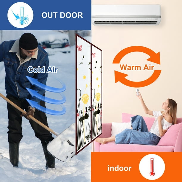 Insulated Door Curtain, Thermal Magnetic Self-sealing Eva Door Screen Winter  Stop Draft Keep Cold Out Door Cover For Kitchen, Bedroom, Air Conditioner
