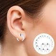 thumbnail image 3 of Luxe Modz Horseshoes Septum Pincher White Acrylic Crescent Tapers Bull Stretchers Expander Ear Gauge O Rings Nose C Shaped Buffalo Piercing Jewelry 00G 14G - Sold As Pair, 3 of 8
