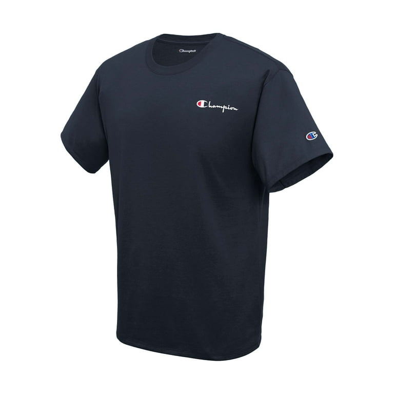 Champion Men s and Big Men s Mini Script Logo Classic Jersey Tee