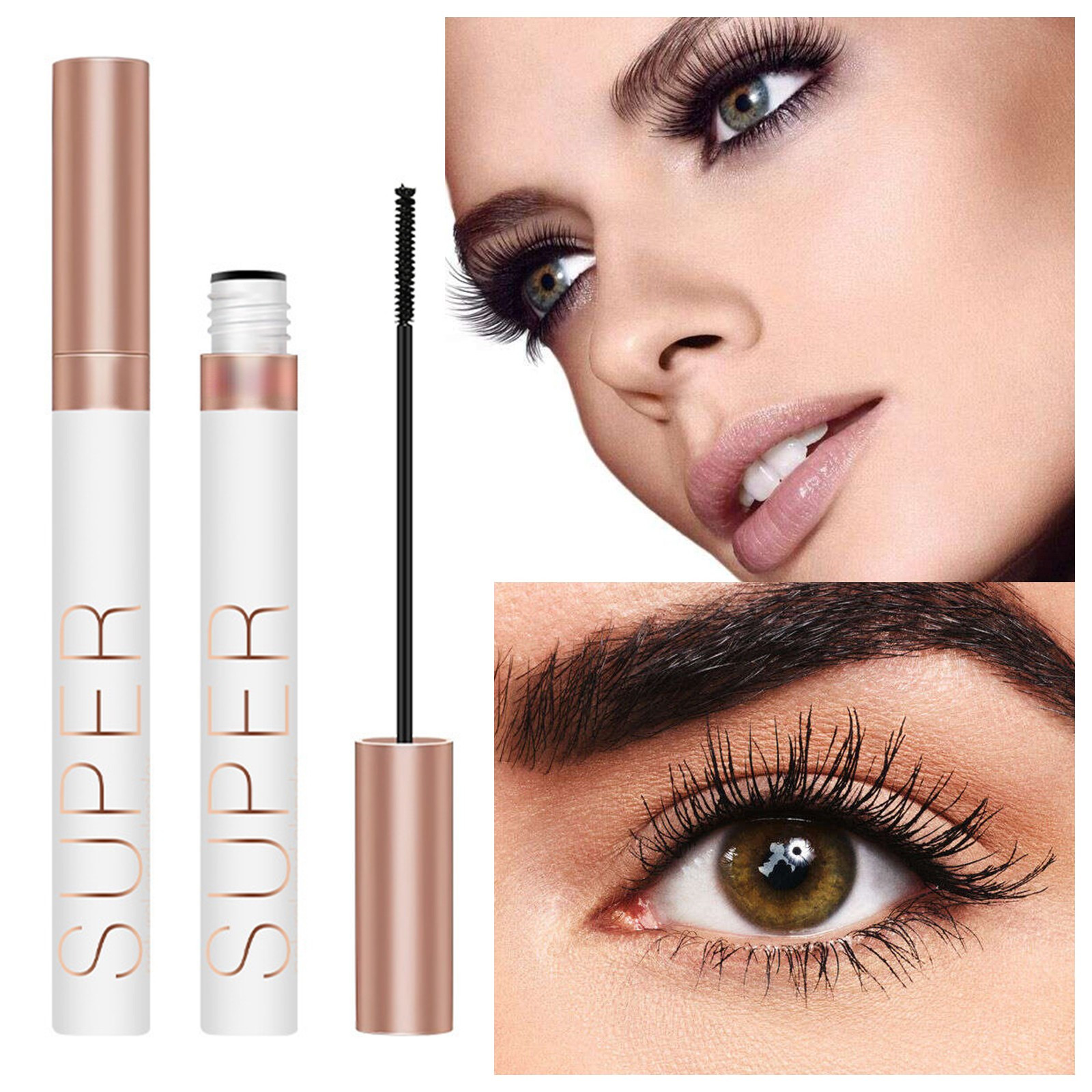 Long Thick And Curly Lashes For Women Mascara Waterproof Dark Lasting Long Curl Warped Slender 9863