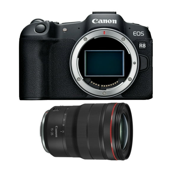 Canon EOS R8 Mirrorless Camera w15-35mm f/2.8L (2 Items)