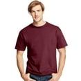 thumbnail image 1 of Hanes Mens ComfortSoft 4-Pack Crewneck T-Shirts, 3XL, Maroon, 1 of 5
