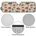 thumbnail image 5 of Uorisanigo Windshield Sun Shade Compatible with Jeep Wrangler TJ JK JKU 1996-2018 Car Sunshade Sun Visor Protector UV Ray Reflector Keep Your Vehicle Cool, Flower Mushroom, 5 of 7