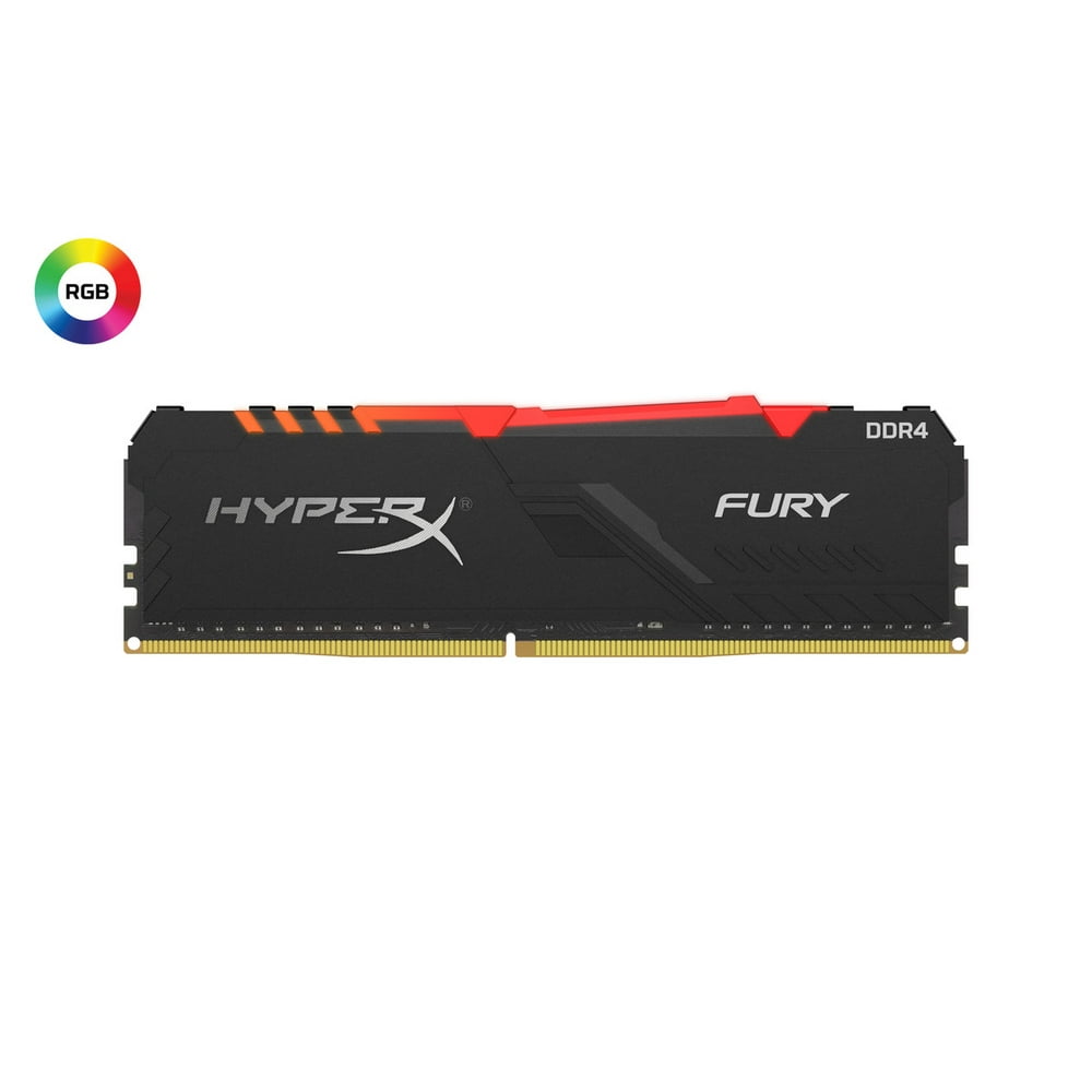 HyperX Fury 16GB 2400MHz DDR4 CL15 DIMM RGB XMP Desktop Memory Single