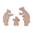 thumbnail image 1 of Mini Wooden Rabbits Statue,  Handcrafted Wooden Animal Ornament  For  Yard B16, 1 of 8