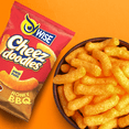 thumbnail image 3 of Wise Puffed Honey BBQ & Cheese Cheez Doodles .75 Oz Bag, 3 of 5