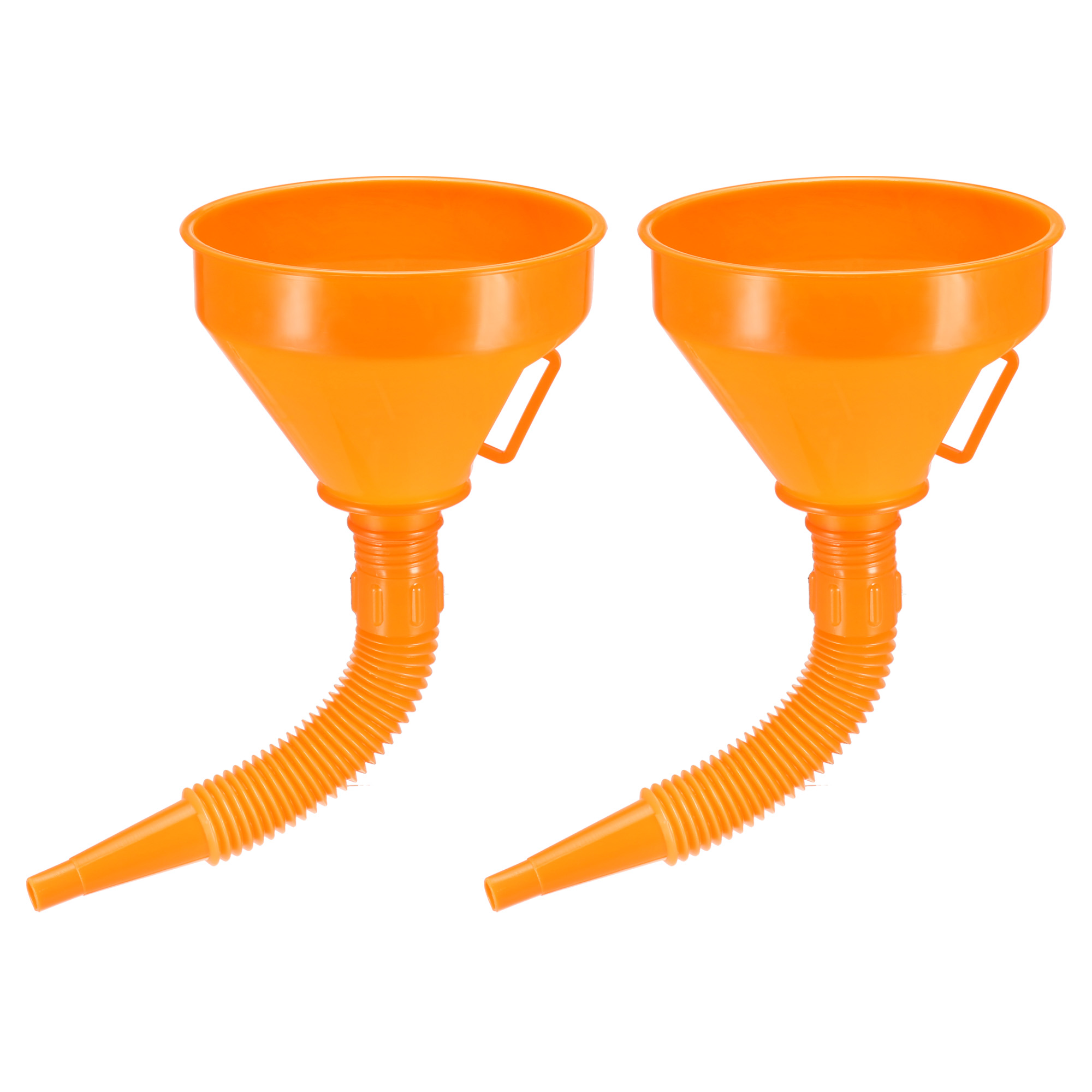 Filter Funnel 5.9" Plastic Feul Funnel with Tube Orange for Petrol