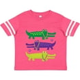 thumbnail image 3 of Inktastic Mardi Gras Holiday Alligators Boys or Girls Toddler T-Shirt, 3 of 5