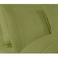 thumbnail image 3 of NC Home Fashions Geometric Trim Embroidered microfiber sheet set, ultra soft, Twin, Fern, 3 of 3