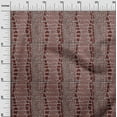 thumbnail image 2 of oneOone Cotton Poplin Twill Dark Rose Brown Fabric Crocodile Animal Skin Sewing Material Print Fabric By The Yard 56 Inch Wide, 2 of 2
