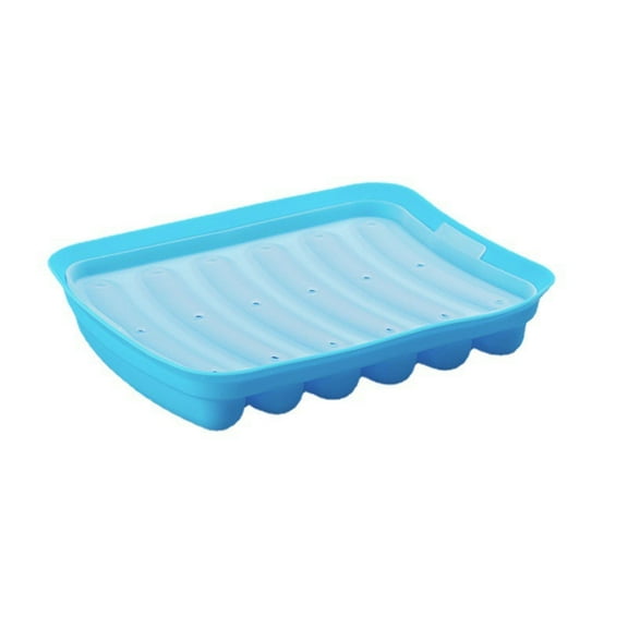 Easeky Silicone Corn Dog Maker Mold, 6-Cavity Non-Stick Hot Dog & Sausage Pan for Oven, Microwave & Steamer, Reusable Baking Tray with Brush for mans Party, Fair Food at Home, A Sausage Mold
