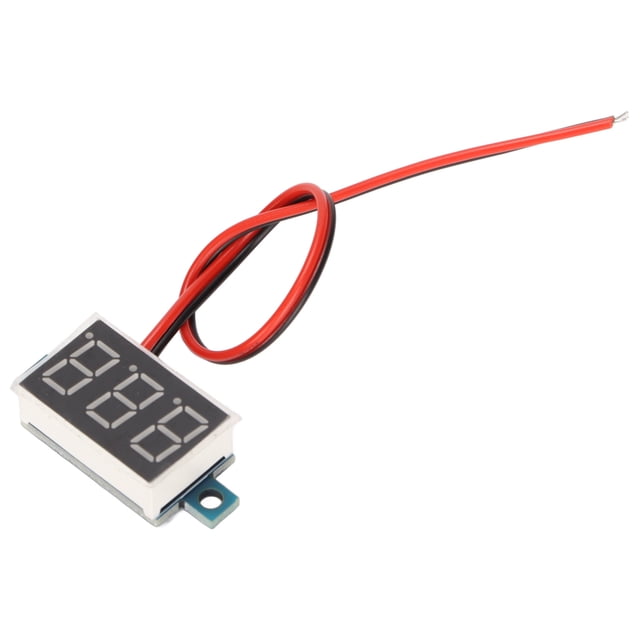 DEWIN DC 4‑40V DIY Digital Voltmeter Stable High Measurement Accuracy Standard Size LED Digital Voltage Meter Panel Blue