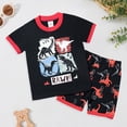 thumbnail image 2 of Taybagh First Birthday Outfit Pattern O Neck Tops Shorts Clothes 2 Pieces Summer Boy Stretch Set Activewear, 2 of 6