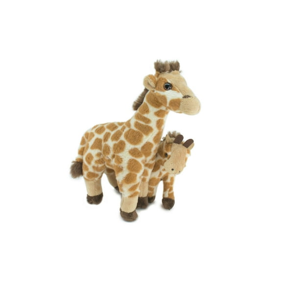 Giraffe with Baby Toy, Very Cute Plush Animal, Soft, Stuffed Toy, Educational, Realistic, Beautiful Design, Figure, Lifelike, Replica, Gift, 10" RI64 B660