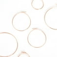 thumbnail image 3 of Humble Chic Thin Hoop Earrings for Women - 18K Rose Gold Plated Lightweight Hoops, 1.5", 3 of 7