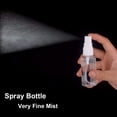 thumbnail image 4 of Botella pulverizadora de plástico pequeña de 1Oz/30Ml, minibotellas vacías de viaje con embudos y etiquetas, paquete de 6, 4 of 8