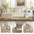 thumbnail image 5 of Bonzy Home Sectional Sofa with L-Shape Chaise,Modern Modular Sofa Upholstered Couch Corduroy Fabric for Living Room Bedroom Beige, 5 of 7