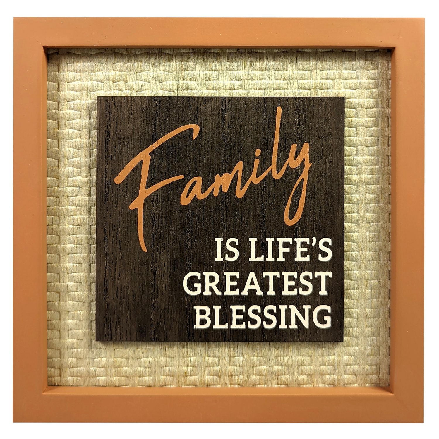 PLAQUE FAMILIALE - ORANGE DÉCOR PLAQUE FAMILIALE