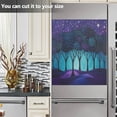 thumbnail image 3 of Yayeee Magnetic Dishwasher Cover for The Front Decoration Home Kitchen Machine Sticker Protector, Purple Moonlight Forest, 3 of 6