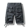 thumbnail image 3 of cllios Mens Cargo Shorts Big and Tall Outdoor Athletic Shorts Lightweight Travel Cargo Shorts with Multi Pockets Cargo Shorts for Men Under $10 Dark Gray,M, 3 of 4