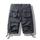 thumbnail image 3 of pstuiky Pantalones cortos deportivos para hombre, Pantalones cortos cargo de talla grande para hombre, con múltiples bolsillos, holgados, para playa y verano Pantalones cortos cargo, 3 of 3