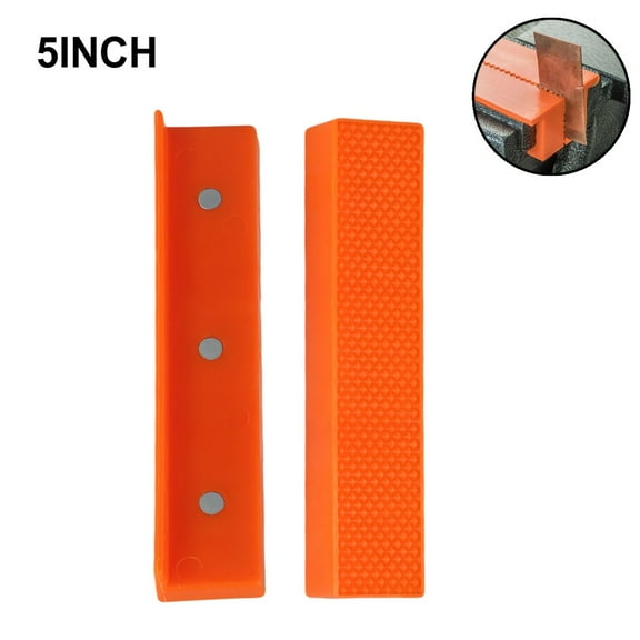 Magnetic Soft Pad Jaw for Metal Vise 2pcs,Rubber Bench Vice Clamps,Protective Tool Accessories