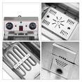 ROVSUN 12.5QT Commercial Electric Deep Fryer with Timer & Drain