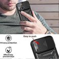 thumbnail image 2 of SZTXJ 3 PCS iPhone 13 Cases, Camera Case with Sliding Lens Cover and Stand Ring Shockproof Scratch Resistant Shockproof Hard PC and TPU Silicone Cover, 2 of 5
