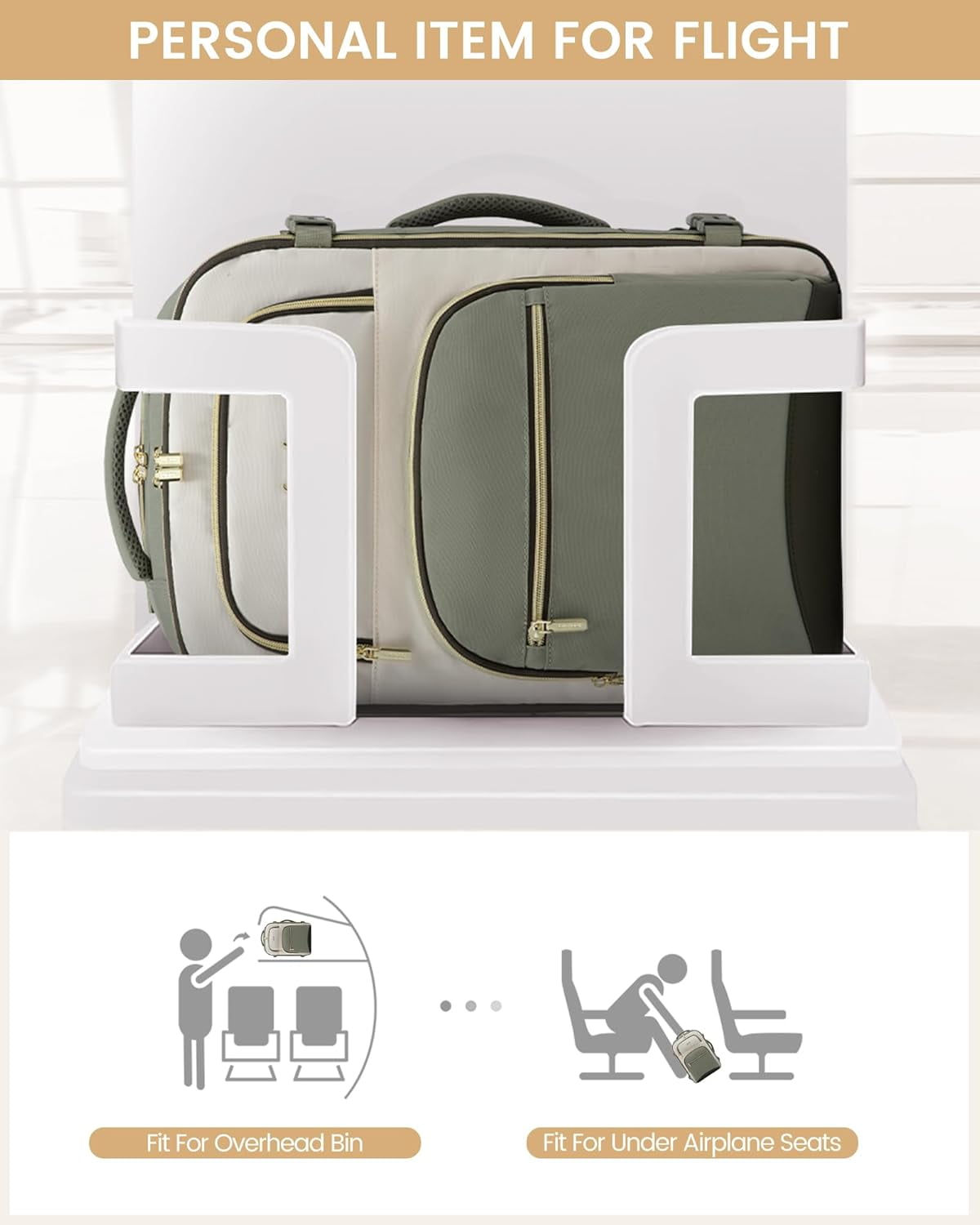 LOVEVOOK Travel Backpack Carry on Flight Approved 40L,Waterproof TSA Travel Essentials Personal Item Backpack for Women Men,Carry on Luggage Suitcase Travel Bag for Airplane with 3 Packing Cubes