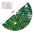 thumbnail image 3 of Rateoe Green Disco Lights Print Christmas Tree Skirt 30" for Xmas Holiday New Year Party Circle Tree Mat Ornaments Decoration, 3 of 7