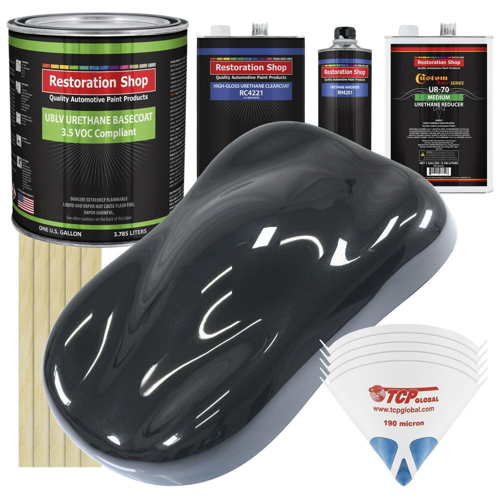 Phantom Black Pearl Gallon Low VOC URETHANE BASECOAT CLEARCOAT Auto