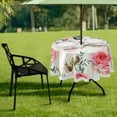 thumbnail image 7 of Coolnut Lavender Flower 60" Round Tablecloth with Zipper Umbrella Hole, Washable Spillproof Table Cloth Decorative for Picnic,Camping,Indoor and Outdoor, 7 of 7