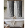 thumbnail image 4 of Black Grey Ombre Bathroom Window Curtain, Coastal Beach Modern Abstract Art Light Filtering Coffee Kitchen Curtains, Bedroom Living Room Curtains 2 Panel 84"x63", 4 of 6
